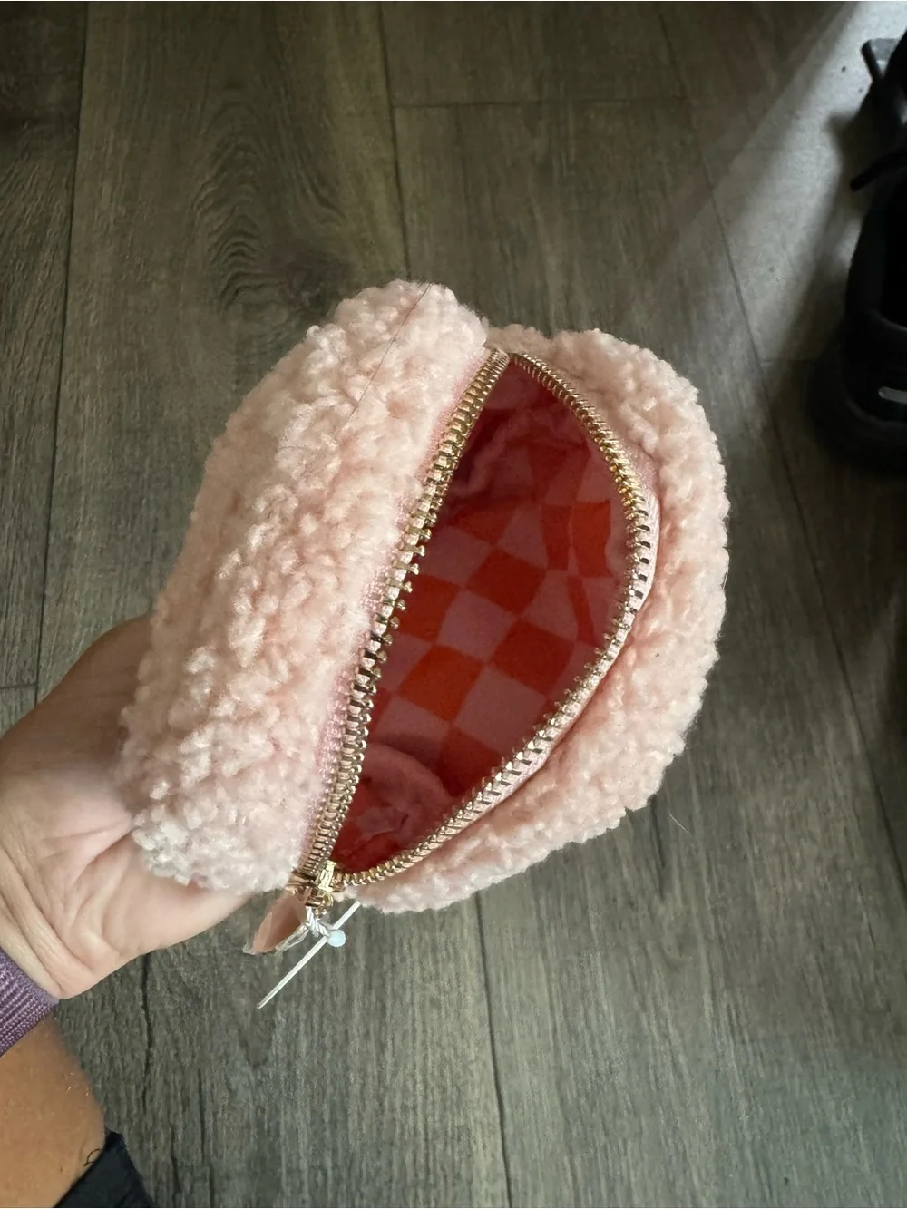 Pink Plush Ghost Coin Pouch